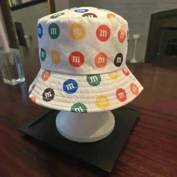 M&M Sweet Tours Reversible Adult Bucket Hat White - Picture 3 of 7